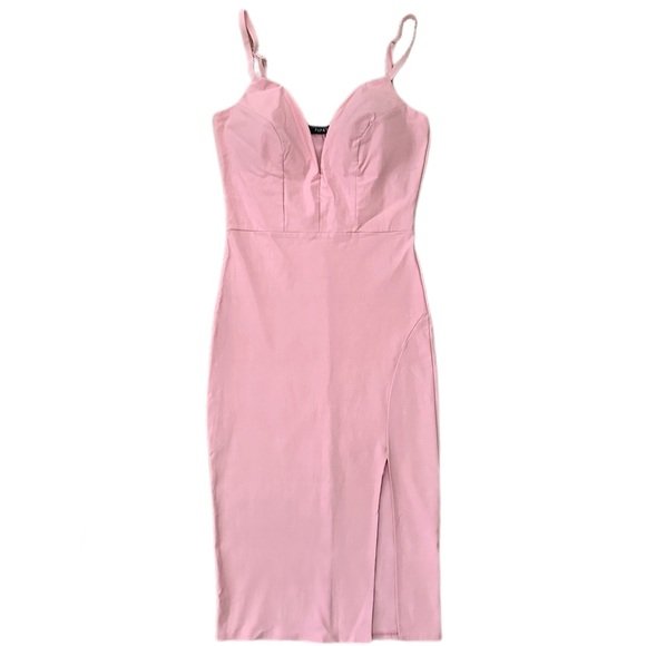 Papaya Pastel Pink Midi Dress - Picture 4 of 5